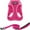 Harness Leash Set (Fuchsia), variant on Voyager Step-in Air Cat Harness - All Weather Mesh Step in Vest Harness for Small and Medium Cats - Harness Leash Set (Black), XXS