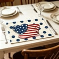 thumbnail image 4 of Napperon de Table Résistant à la Chaleur avec Motif de la Fête de l'Indépendance, Silicone, Réutilisable, Va au Lave-Vaisselle pour les Repas à l'Intérieur et à l'Extérieur, 4 of 5