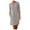 Grey-c, variant on 2025 Irregular Solid Long Womens Wrap Dress Summer Dress Sleeve Long Women Casual Tan Dress Casual Loose O Neck Women Dresses Summer Dress Women's Dress