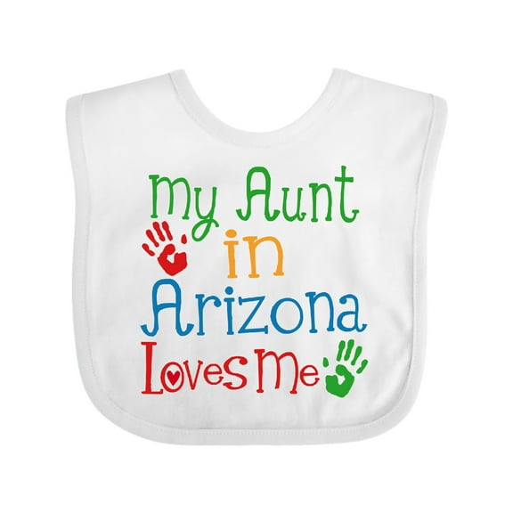 Inktastic Arizona Aunt Loves Me Nephew Boys or Girls Baby Bib