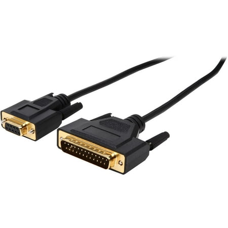 UPC: 0037332012197 | Tripp Lite Model P404-006 6 ft. AT Serial Modem Gold Cable (DB25M to DB9F) Female to Male