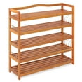 thumbnail image 1 of Costway 5-Tier Wood Shoe Rack Freestanding Large Shoe Storage Organizer Heavy-duty, 1 of 10