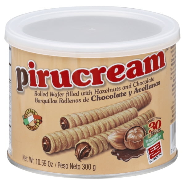 Pirucream Rolled Wafer Filled with Chocolate and Hazelnuts 10.58 oz