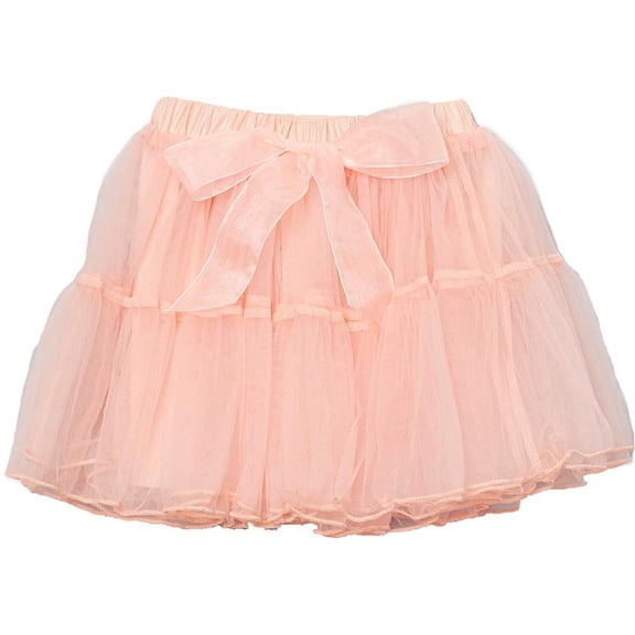 Wenchoice Girl's Coral Bow Tutu - M(3T-4T)