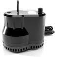 thumbnail image 2 of FibroPool Pool Cover Pump (600 GPH) - Submersible Electric Utility Water Pumps - 16 foot Heavy Drain Hose - For All Swimming Pools, Spas and Hot Tubs Black, 2 of 7