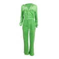 thumbnail image 5 of Scyoekwg Womens Two Piece Sets Fall Outfits Long Sleeve Sweatshirt Long Pants Casual Matching Outfits Fashion Sweatsuit Tracksuit (Green,XL), 5 of 7