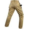 thumbnail image 4 of Notus Men's Work Utility & Safety Pants Reinforced Cordura Knee Tactical Pants Utility Tools Holster Pockets workwear pants Khaki 40-30, 4 of 7
