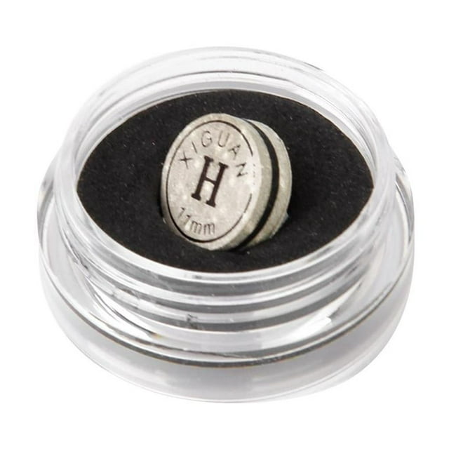 1 punta de taco de billar o snooker de cuero con pegamento resistente a la humedad de 11 mm