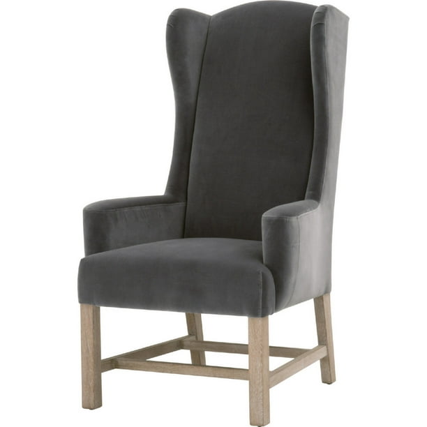 Fabric Dining Chair With High Wing Back, Add Arms To Dining Chair