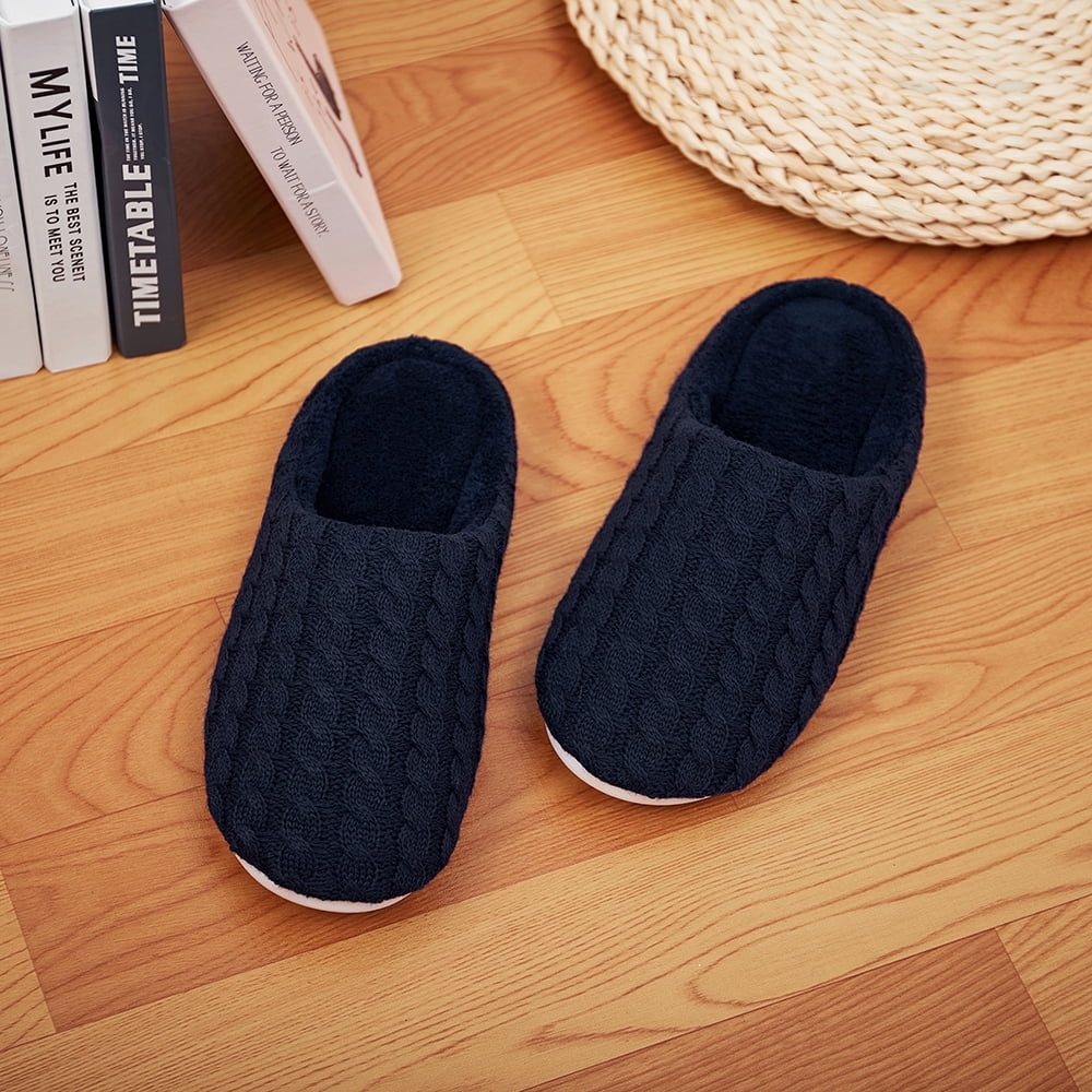 Mens Cozy Memory Foam House Slippers Slip On Warm House  display picture 1
