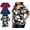 red/vivid blue/black gold floral(3pack), variant on 3 Pack Women's Plus Size Tops Basic Tunic Short Sleeve Shirts Floral Blouses Casual Loose Summer Tops 1X-5X