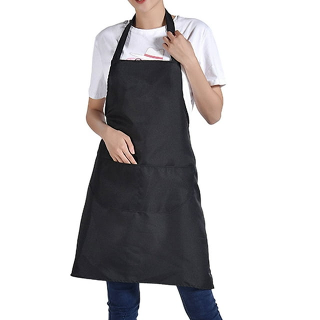 Youkk 12pack/lot Easy To And Quick-drying Apron For Cooking BBQ Baking Innovative black 1Set