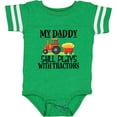 thumbnail image 3 of Inktastic Farming Daddy Plays with Tractors Boys or Girls Baby Bodysuit, 3 of 5
