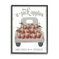thumbnail image 2 of U-Pick Apples Autumn Harvest Truckload Rustic Sign Transportation Graphic Art Framed Art Print Wall Art, 2 of 5