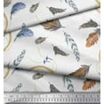 thumbnail image 3 of Soimoi Rayon Fabric Feather & Dream Catcher Home Decor Fabric Prints By Yard 42 Inch Wide, 3 of 3