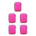 thumbnail image 3 of maskred 2.5 Sacoche Portable pour Disque Dur Externe avec Fermeture Éclair, Étui pour Disque Dur, Protection Adaptée, Rouge rose, 5 Pcs, 3 of 6