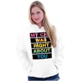 thumbnail image 4 of My Cat Was Right About You Funny Unisex Plus Fleece Graphic Hoodie Brisco Brands 2X, 4 of 5