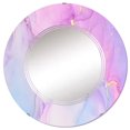 thumbnail image 2 of DESIGN ART Designart 'Purple And Turquoise Luxury Abstract Fluid Art I' Printed Modern Wall Mirror 24in.x24in., 2 of 5