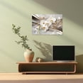 thumbnail image 3 of ZHONGYUTONG White Orchid Wall Art Abstract White Canvas Flower Pictures Wall Decor Modern Floral Painting for Bedroom Decor Framed (28.00" x 42.00"), 3 of 5
