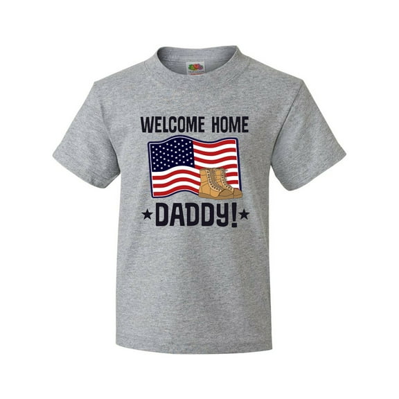 Inktastic Military Daddy Welcome Home Youth T-Shirt