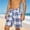 White, variant on Trikvn Mens Plaid Shorts Drawstring Elastic Waist Breathable Comfy Bermuda Shorts with Pockets Summer Relaxed Fit Beach Vacation Bottoms