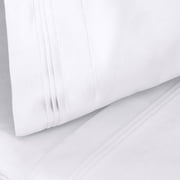 Superior Egyptian Cotton Deep Pocket 1000 TC Sheet Set, Olympic Queen, White