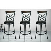 Millwood Pines Taryn Adjustable Height Swivel Bar Stool (Set of 3) by eHemco