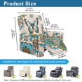 thumbnail image 7 of FKELYI Recliner Cover Stretch Fabric Recling Chair Slipcover Bohemian Floral Butterfly Print Soft Anti-Dust Sofa Couch Covers 4 Pcs Furniture Protector for Lazy Boy Chair, 7 of 7