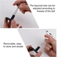 thumbnail image 3 of 5pcs Doll Stand Display Holder, Display Rack  Stand Action Figure, Doll Bracket Support Portable for Decoration Store Market Home 15cm Doll (Black), 3 of 7
