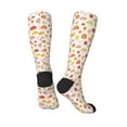 thumbnail image 4 of Fotbe Cute Cartoon Mushrooms print Women's Men's Novelty Crew Socks Cotton Socks Knee High Socks for Walking,Running,Nurses,Pregnancy, 4 of 9