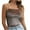 Khaki, variant on Gold Tops for Women Sexy Womens Casual Fashion Sleeveless Gold Velvet Sling Solid Color Top Blouse