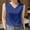 Navy, variant on Women's Tops and Blouses Fashion Solid Color Sleeveless T Shirts Leisure Loose Fit Standard Straps Blouses