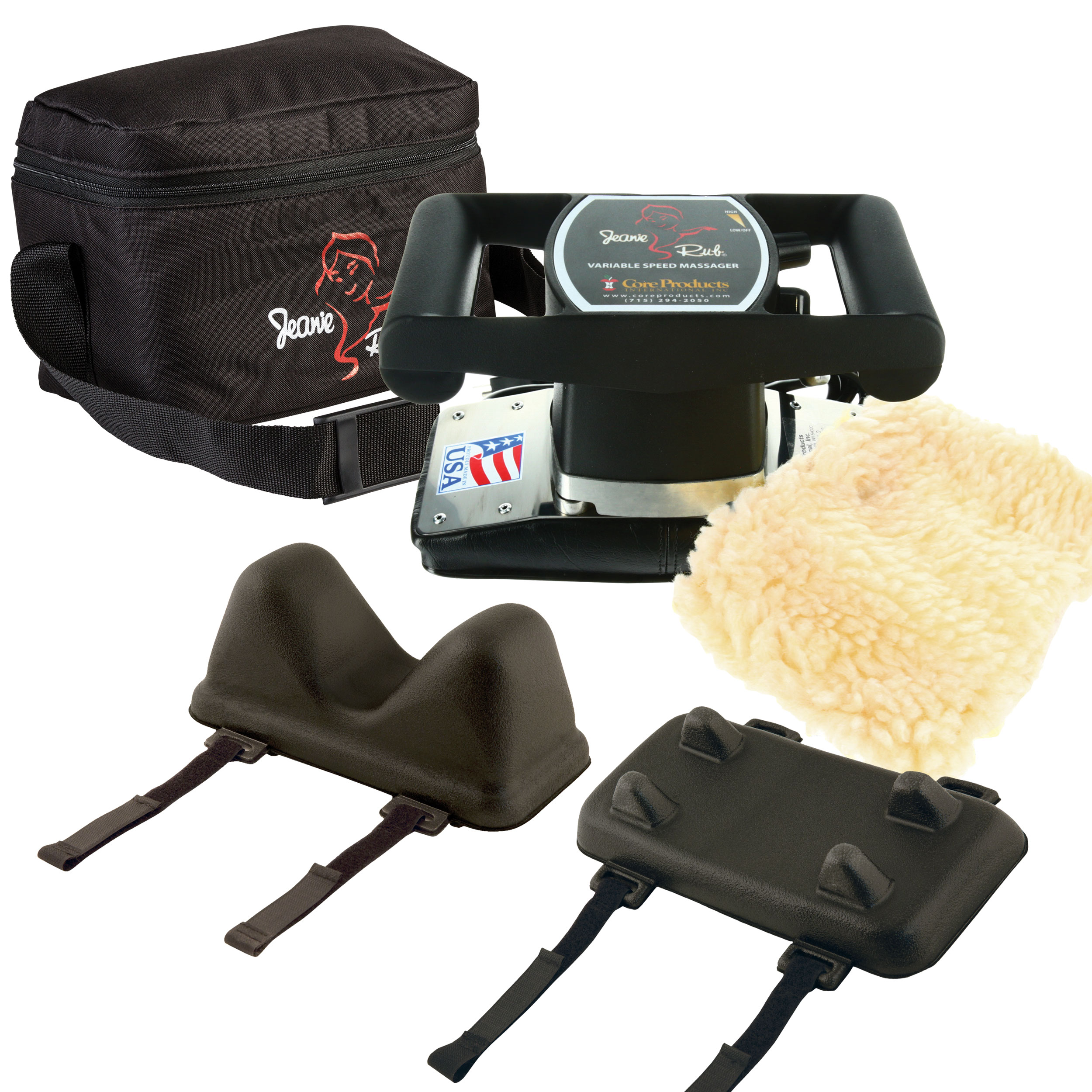 Core Products Jeanie Rub Variable Speed Massager Professional Package