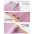 thumbnail image 6 of INNERSY Seamless Cotton Underwear for Women Semi Coverage Bikini Hipster Panties 3 Pack(XL,Light), 6 of 8