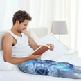 thumbnail image 7 of Mens Pajama Pants, Icy Blue Dragon in Snow Soft Sleep & Lounge Pants for Men, Cuteness Casual PJ Bottoms Pants with Pockets, 7 of 7