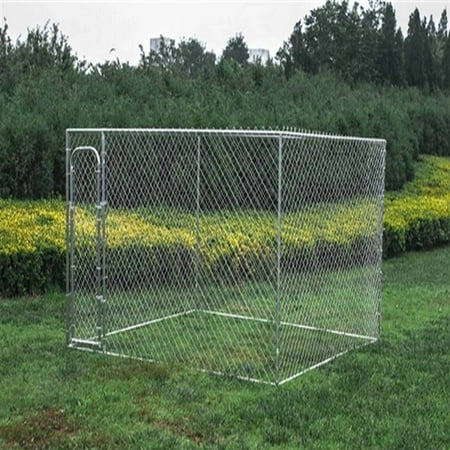 ALEKO 10' x 10' x 6' DIY Box Kennel Chain Link Dog Pet System - Walmart.com