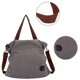 thumbnail image 3 of Bolsa de lona tipo mensajero, bolsa de hombro, bolsa de lona artística de moda para el tiempo libre gris, 3 of 5