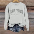 thumbnail image 5 of SIYUDAN Women Sweatshirt for Womens Long Sleeve Sweatshirt Oversized Pullover for Women Light Gray Pullover Adult Crewneck Sweatshirts Fall Basics Womens Clothing Preppy Clothes, 5 of 5