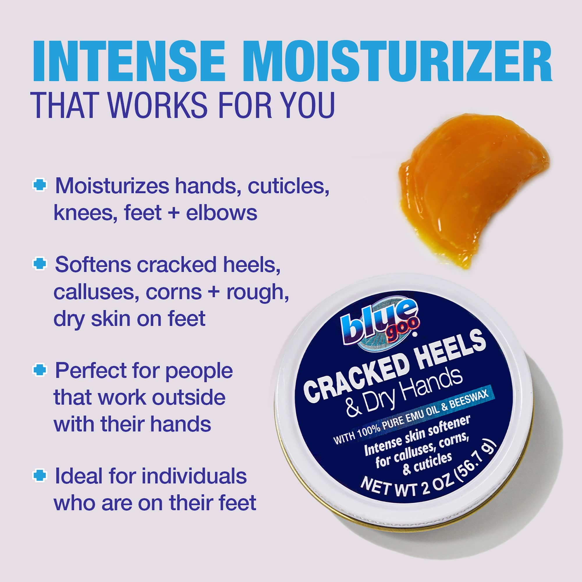 Blue goo cracked heel skin softener discount