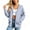 AS19_Light Gray, variant on Resicozy Women Oversized Full Zip Hoodie Long Sleeve Sweatshirts Drawstring Pocket Loose Fall Zip Up Hooded Jacket Light Brown S