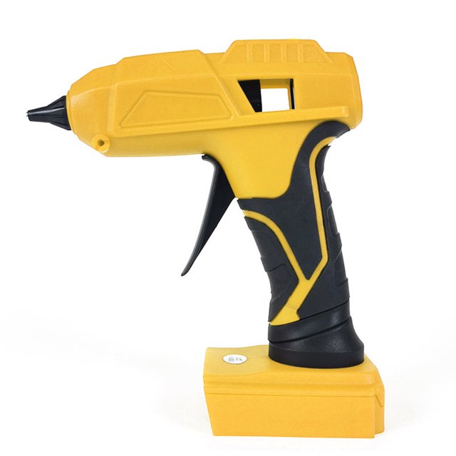 Pistola de pegamento caliente inalámbrica de 100 W con barras de pegamento de 5 piezas para artes y manualidades de reparación del hogar