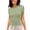 Green, variant on Vetement Femme ete 2025 Women's Casual Basic Going Out Crop Tops Slim Fit Short Sleeve Crew Neck Tight T Shirts 2025 Lightweight Workout Shirts Women Pack of T Women Large Short Long Sleeved M M