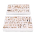 thumbnail image 1 of JUEGO DE SEMENTALES DE ARETES DORADOS, 72 PARES SET DE ESPARRAGOS, 1 of 7