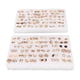 thumbnail image 1 of Juego de aretes 72 pares de aretes dorados Juego de aretes Exquisito plástico liviano para exteriores para mujeres Anggrek Otros, 1 of 8