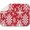 Red Christmas Snowflake, variant on Red Christmas Snowflake Pattern Dish Drying Mat for Kitchen 1 Pack, Ultra Absorbent Microfiber Dishes Drainer Mats,16x18in(41x46cm)