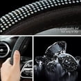 thumbnail image 3 of Funda de volante de coche de cristal de 38 cm, funda de volante universal, funda de volante de terciopelo, fundas de volante de coche hechas a mano, antideslizantes y suaves, 3 of 5