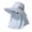 Light Blue, variant on Womens Sun Hats Bamboo Leaf Subtle Pattern Full Face Wrapped Neck Protection Hat Wide Brim Breathable Outdoor Caps