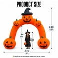 thumbnail image 3 of Sewinfla 10FT Halloween Inflatable Pumpkin Archway Decorations with Built-in LEDs Halloween Blow up Arch with Built-in Blower. Easy setup, Ideal for Indoor, Outdoor, Yard, and Lawn Decor., 3 of 11