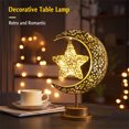 thumbnail image 1 of 50LM Creative Moon Lamp For Bedroom Battery Operated Moon Star Night Light Table Lamp For Room Decor, 1 of 6