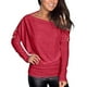 thumbnail image 1 of Camiseta cómoda de manga larga con un hombro y botones casuales para mujer Fridja  gope5052, 1 of 3